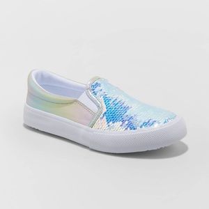 Flip Sequin Slip On Sneakers